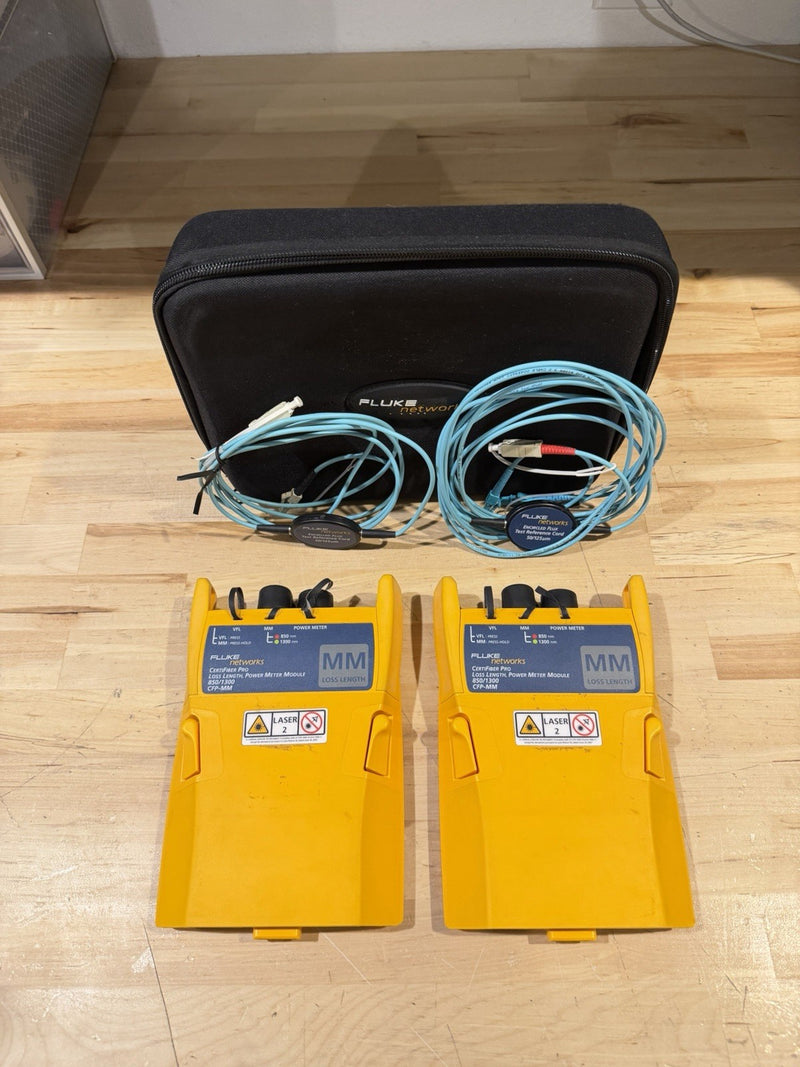 FLUKE NETWORKS CFP-MM CERTIFIBER PRO MM FIBER MODULE SET DSX-5000 8000 VERSIV