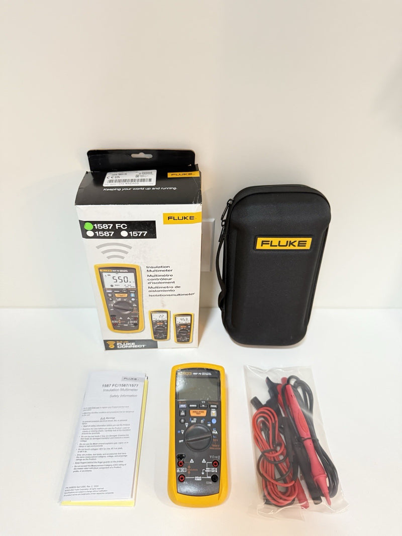 FLUKE 1587 FC 2 IN 1 HANDHELD DIGITAL INSULATION MULTIMETER