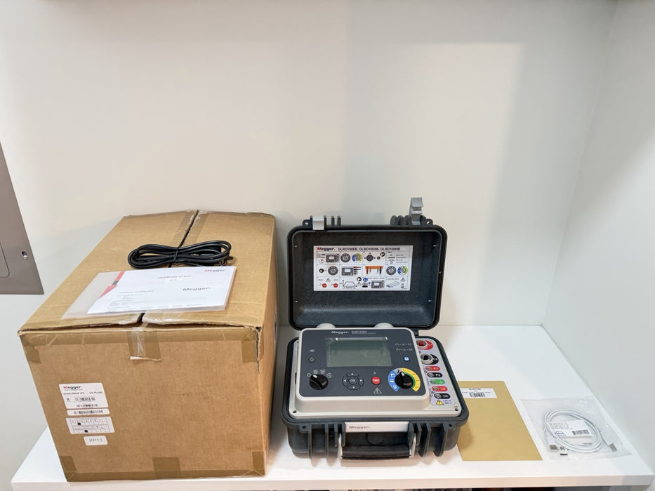MEGGER DLRO100HB DIGITAL LOW RESISTANCE OHMMETER (NEW FACTORY SEALED) CAL 2025