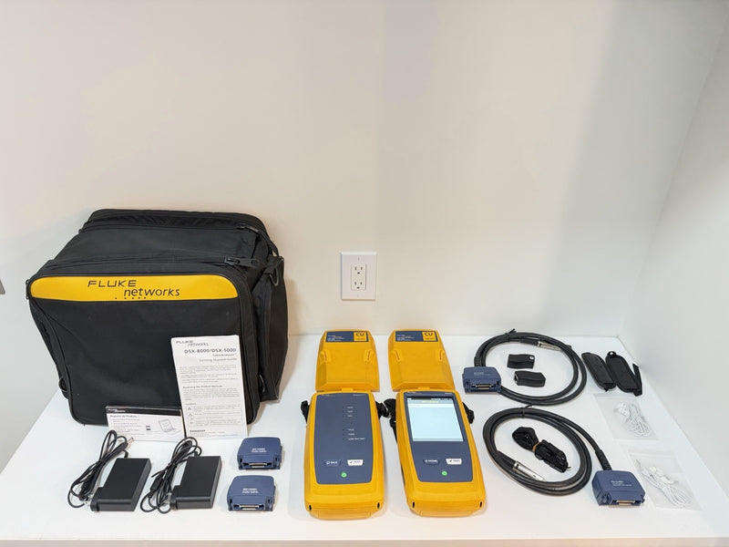 FLUKE NETWORKS DSX-5000 VERSIV CAT6 CAT6A LAN CABLE CERTIFIBER TESTER DSX 5000