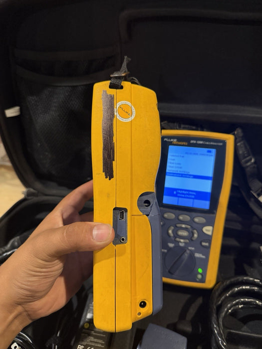 FLUKE DTX-1200 CABLE ANALYZER KIT W ACCESSORIES (TESTED) SHIPS FREE