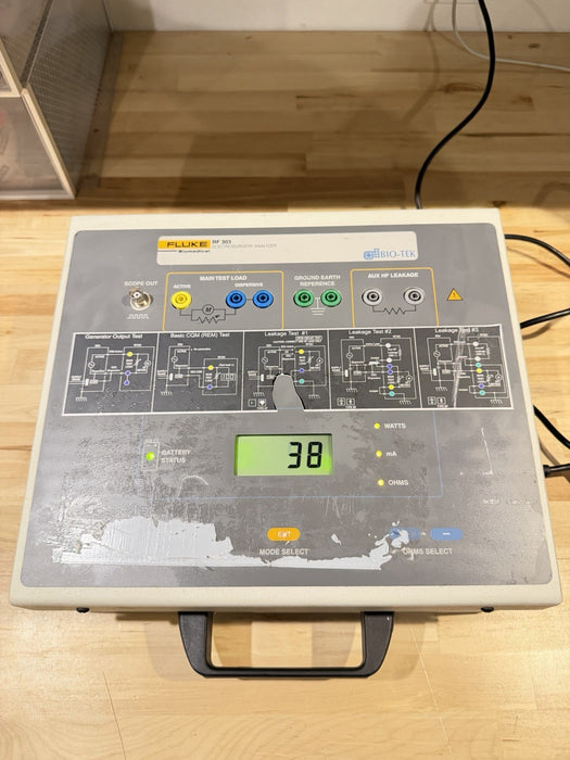 FLUKE BIOMEDICAL RF303 ELECTROSURGERY ANALYZER TESTED