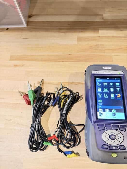 VIAVI ONX-580P ONE EXPERT FIBER TESTER WITH CABLES & CHARGER TESTED