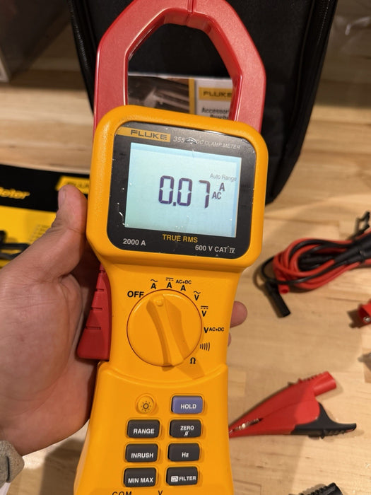 FLUKE 355 AC/DC CLAMP METER 2000A TESTED NEW CALIBRATED 2024