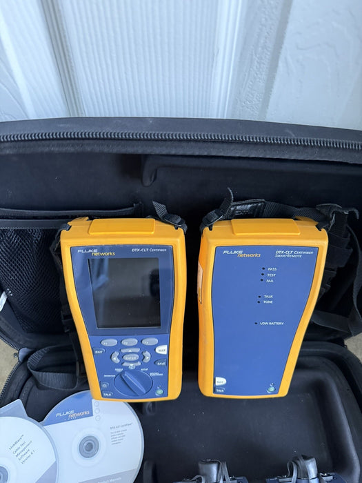 FLUKE DTX-CLT CERTIFIER OPTICAL LOSS TEST SET W/MFM2 MODULE-FREE SHIPPING