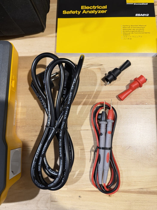 FLUKE ESA612 230V ELECTRICAL SAFETY ANALYZER W/ ACCESSORIES (TESTED) SHIPS FREE