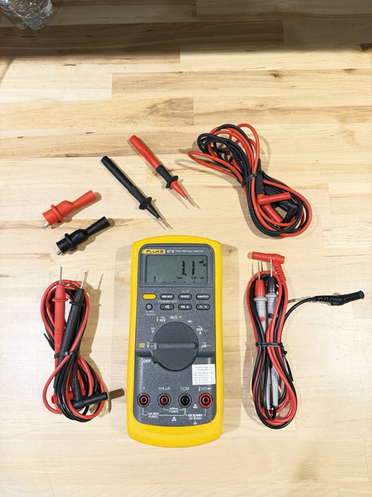 FLUKE 87V E2 INDUSTRIAL ELECTRICIAN COMBO KIT CALIBRATED 2026
