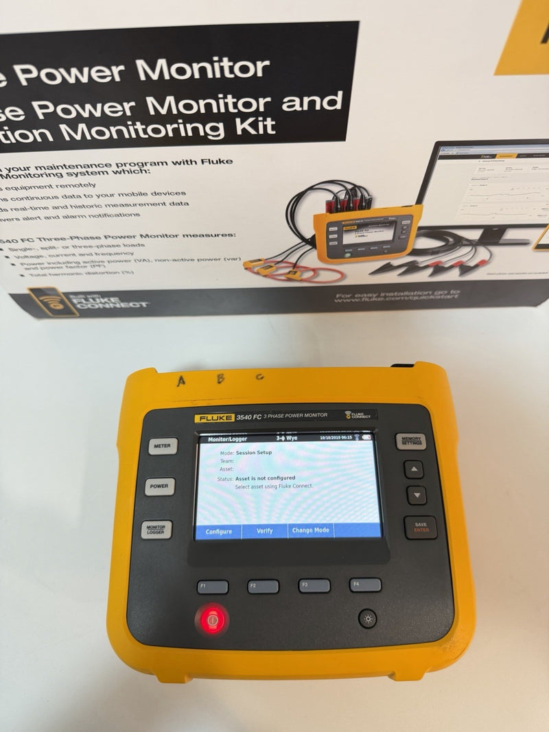 FLUKE 3540 FC 3-PHASE POWER MONITOR KIT FREE SHIPPING