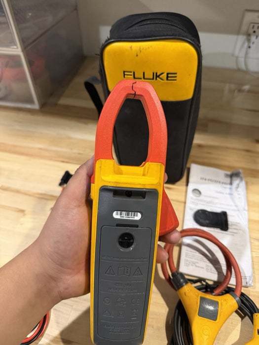 FLUKE 376FC WIRELESS TRUE RMS AC/DC CLAMP METER W/LEADS - SHIPS FAST