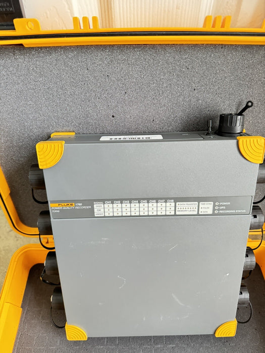 FLUKE 1760 THREE PHASE POWER QUALITY RECORDER TOPAS WITH NEW