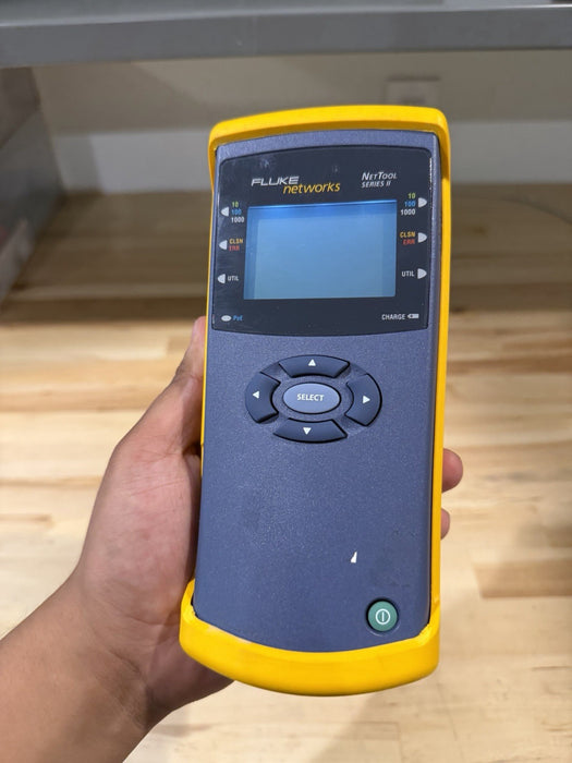 FLUKE NETWORKS NET TOOL SERIES II WITH CHARGER TESTED