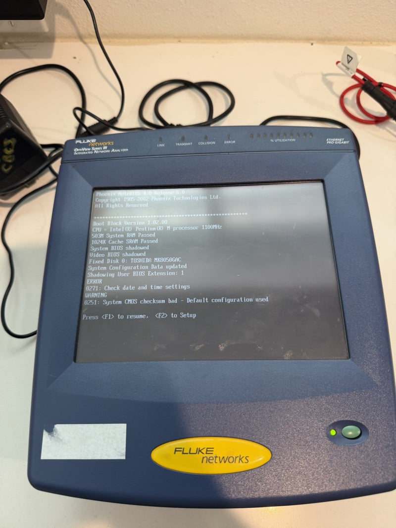 FLUKE NETWORKS OPTIVIEW SERIES III INTEGRATED NETWORKS ANALYZER