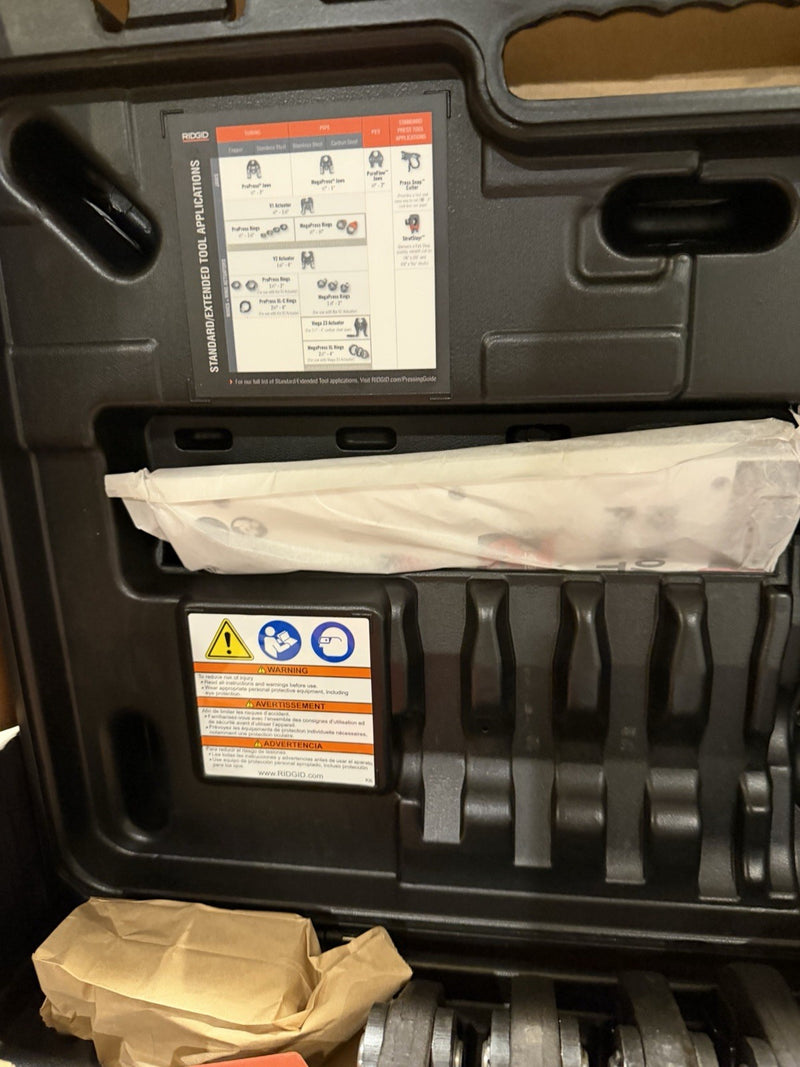 RIDGID RP 350 PRESS TOOL KIT 67053 1/2" TO 2" PROPRESS JAWS - NEW FACTORY SEALED