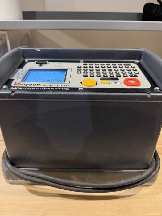 MEGGER DLRO 200-115 DIGITAL LOW RESISTANCE OHMMETER (CALIBRATED 2025) SHIPS FREE