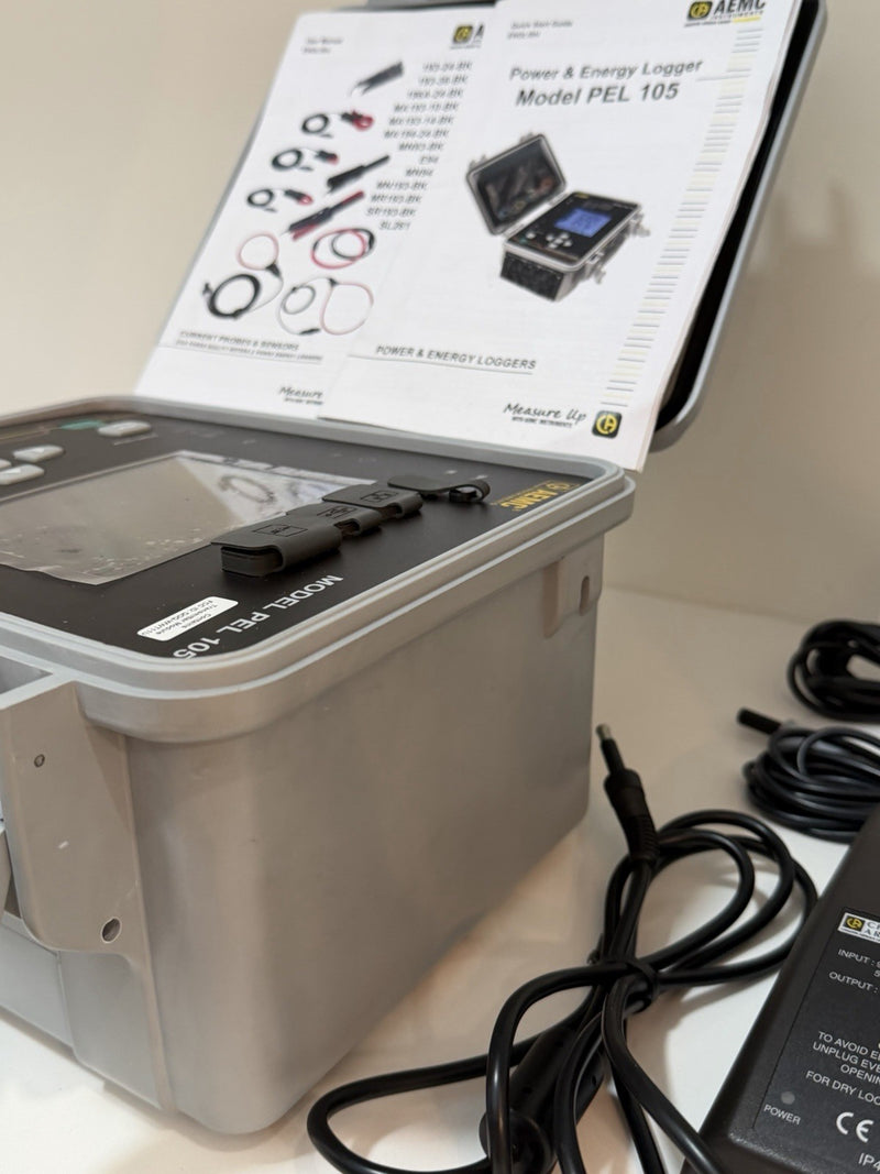 AEMC PEL 105 POWER & ENERGY LOGGER WITH ACCESSORIES