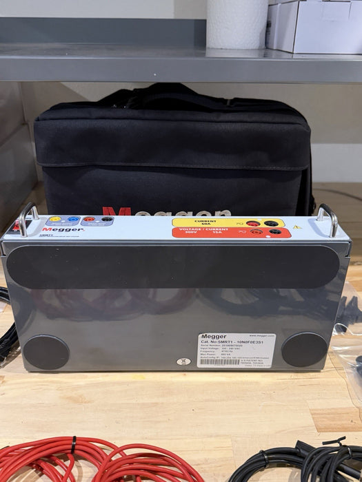 MEGGER SMRT 1 SMART PROTECTIVE RELAY TEST SYSTEM (CALIBRATED 2026) W/ CABLES
