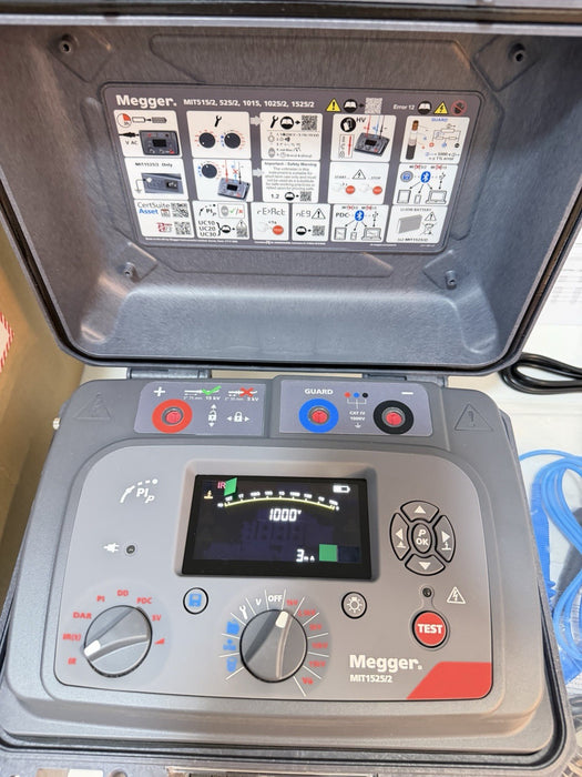 MEGGER MIT1525-2 15KV ADVANCED INSULATION TESTER(CALIBRATED 2026/2027)NEW SEALED
