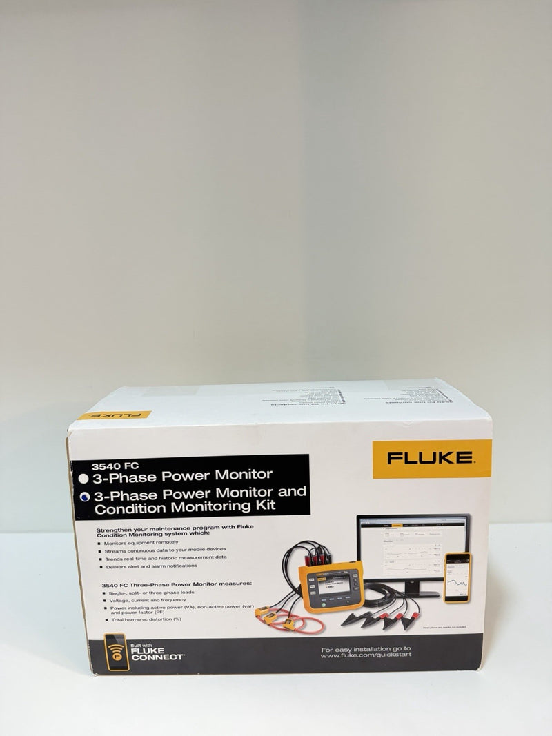 FLUKE 3540 FC 3-PHASE POWER MONITOR KIT FREE SHIPPING