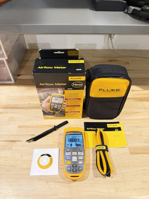 FLUKE 922 AIRFLOW METER KIT W / ACCESSORIES- SHIPS FAST (NEW SEALED)