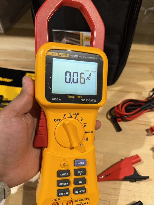 FLUKE 355 AC/DC CLAMP METER 2000A TESTED NEW CALIBRATED 2024
