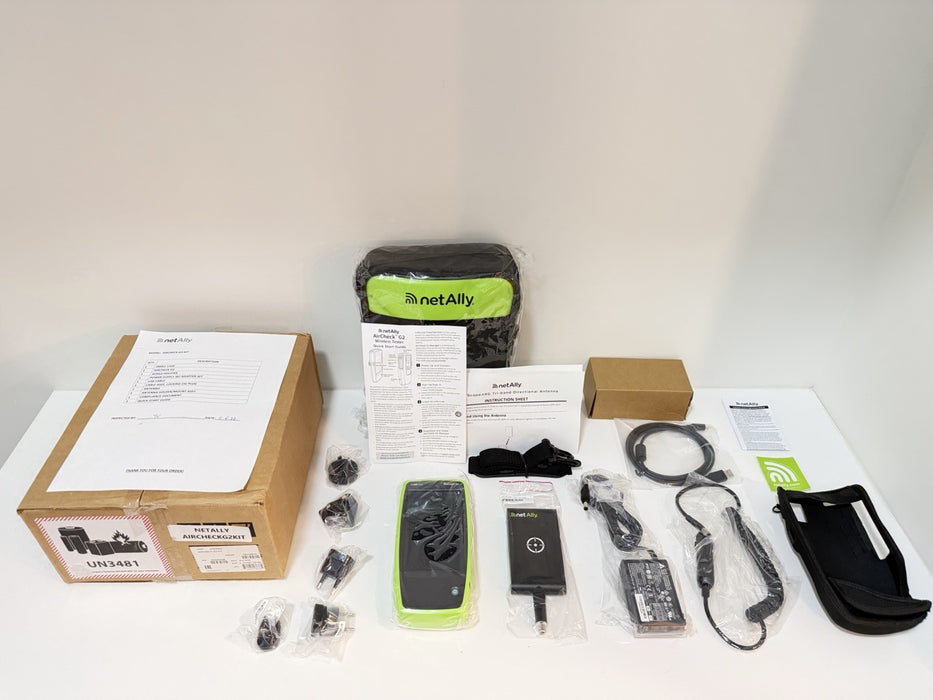 NETALLY AIRCHECK G2 KIT W/ ANTENNA & ACCESSORIES NEW FACTORY SEALED - SHIPS FREE