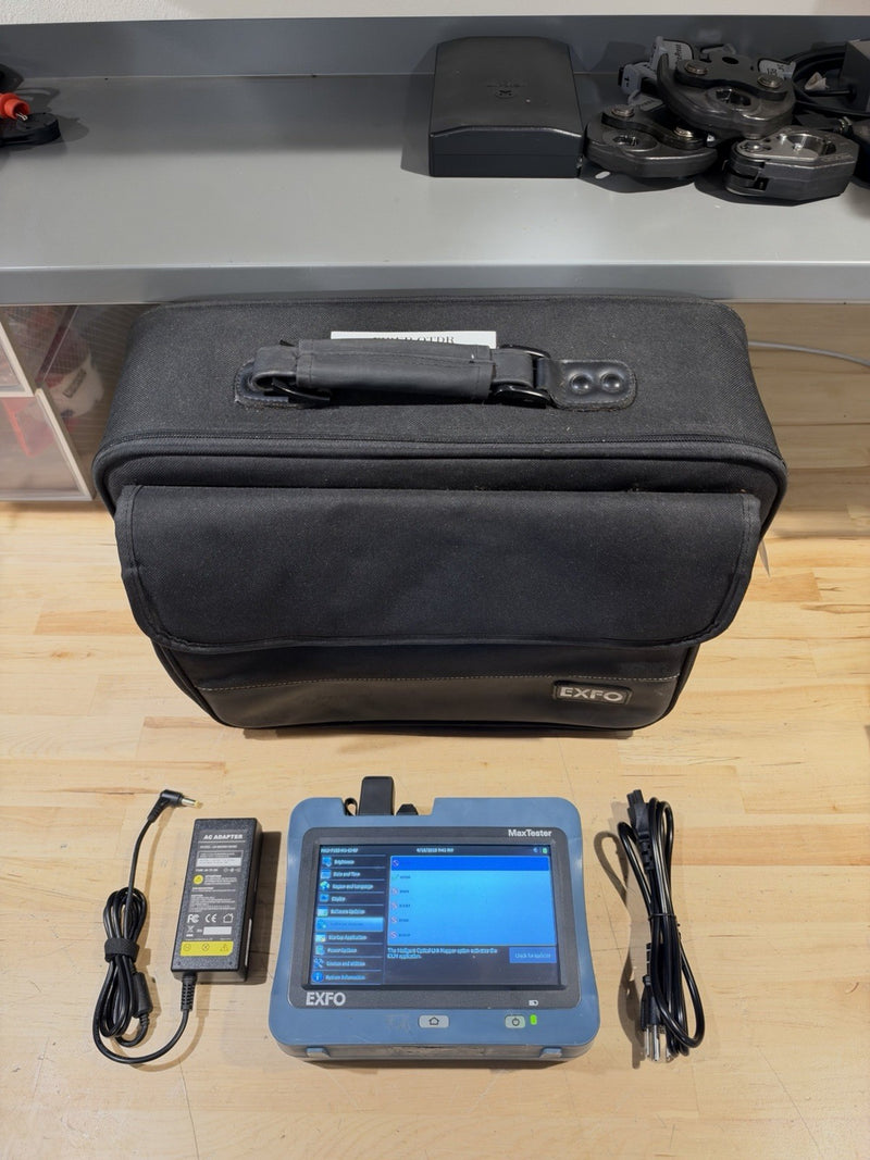 EXFO MAX-715B MAX TESTER SM FIBER OTDR W/ PM & VFL MAX-715B-M1-EI MAX715B TESTED