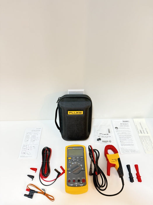 FLUKE 87 V MULTIMETER COMBI KIT W/ i400 CLAMP & LEADS - SHIPS FAST (NEW)