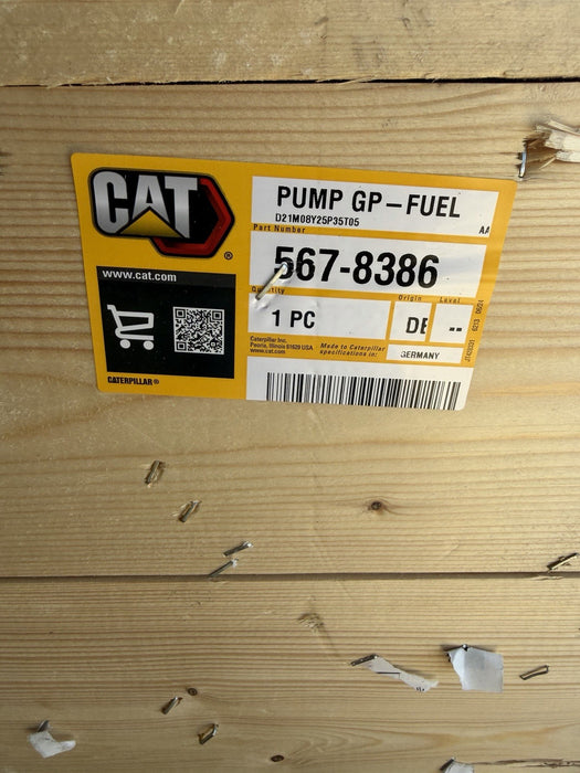 CAT 567-8386 PUMP GP FUEL (NEW FACTORY SEALED) - GENUINE OEM / SHIPS FREE