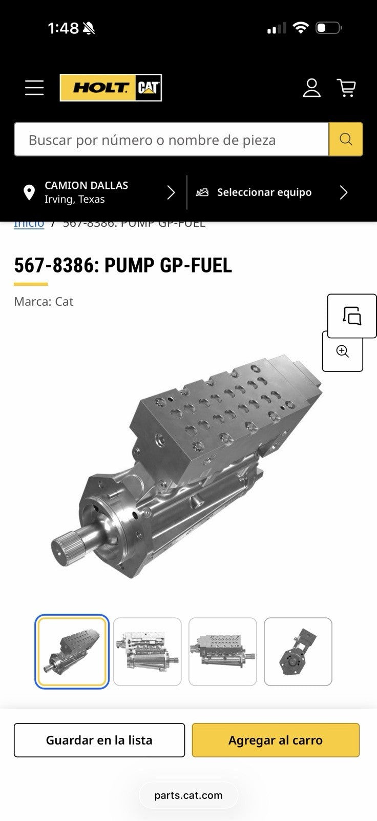 CAT 567-8386 PUMP GP FUEL