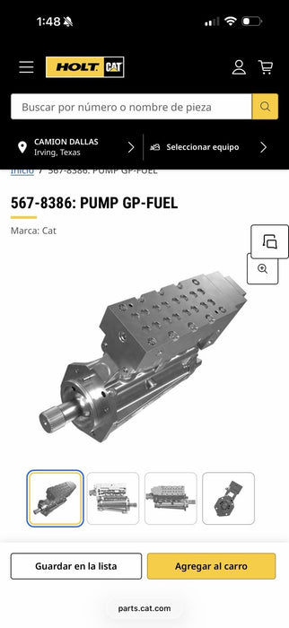 CAT 567-8386 PUMP GP FUEL