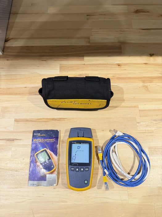 FLUKE NETWORKS MICROSCANNER 2 W/ BAG & MANUAL / SHIPS FAST