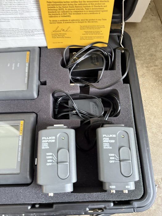 FLUKE DSP-2000 CABLE ANALYZER & DSP-2000SR SMART REMOTE KIT TESTED