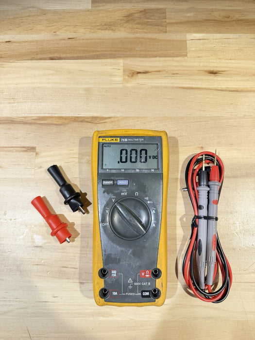 FLUKE 75 III MULTIMETER W/ LEADS (TESTED) SHIPS FAST