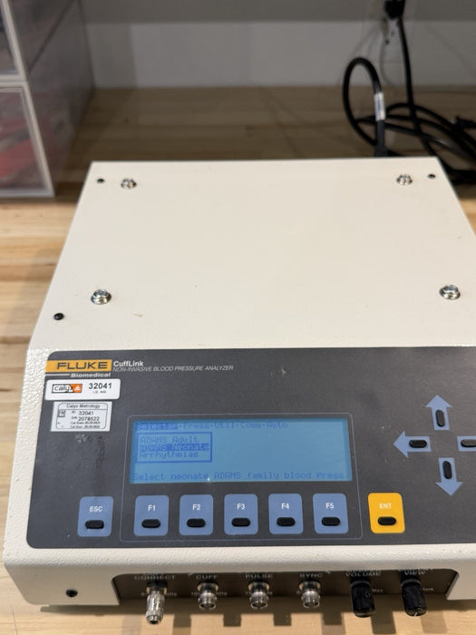 FLUKE CUFFLINK NON INVASIVE BLODD PRESSURE ANALYZER (CALIBRATED 2026) TESTED