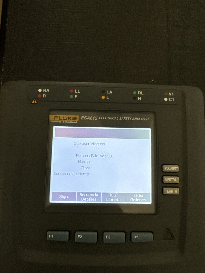 FLUKE ESA615 EU 230V ELECTRICAL SAFETY ANALYZER WITH ACCESSORIES
