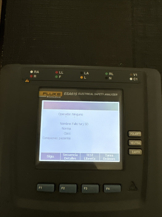 FLUKE ESA615 EU 230V ELECTRICAL SAFETY ANALYZER WITH ACCESSORIES