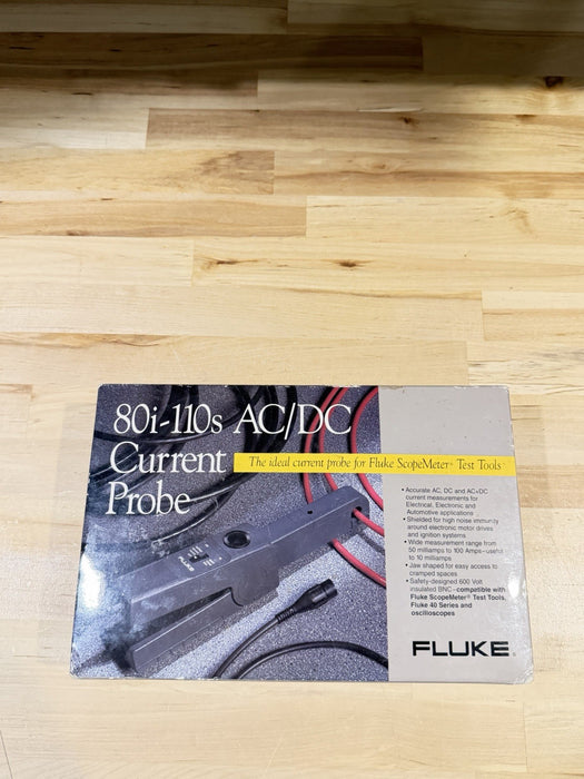 FLUKE 80i-110s AC DC CURRENT PROBE (NEW SEALED) SHIPS FAST