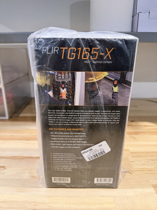 FLIR TG165-X MSX THERMAL CAMERA (NEW FACTORY SEALED) SHIPS FAST