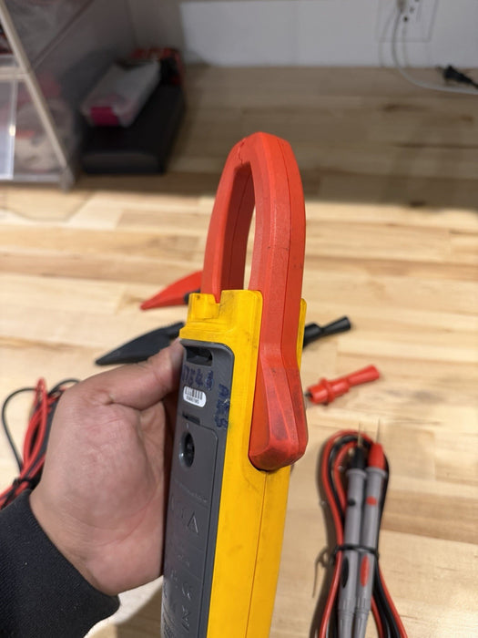 FLUKE 376FC WIRELESS TRUE RMS AC/DC CLAMP METER W/LEADS - SHIPS FAST