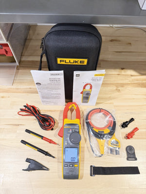 FLUKE 378 FC NON-CONTACR VOLTAGE CLAMP METER W/ LEADS & CASE - SHIPS FAST