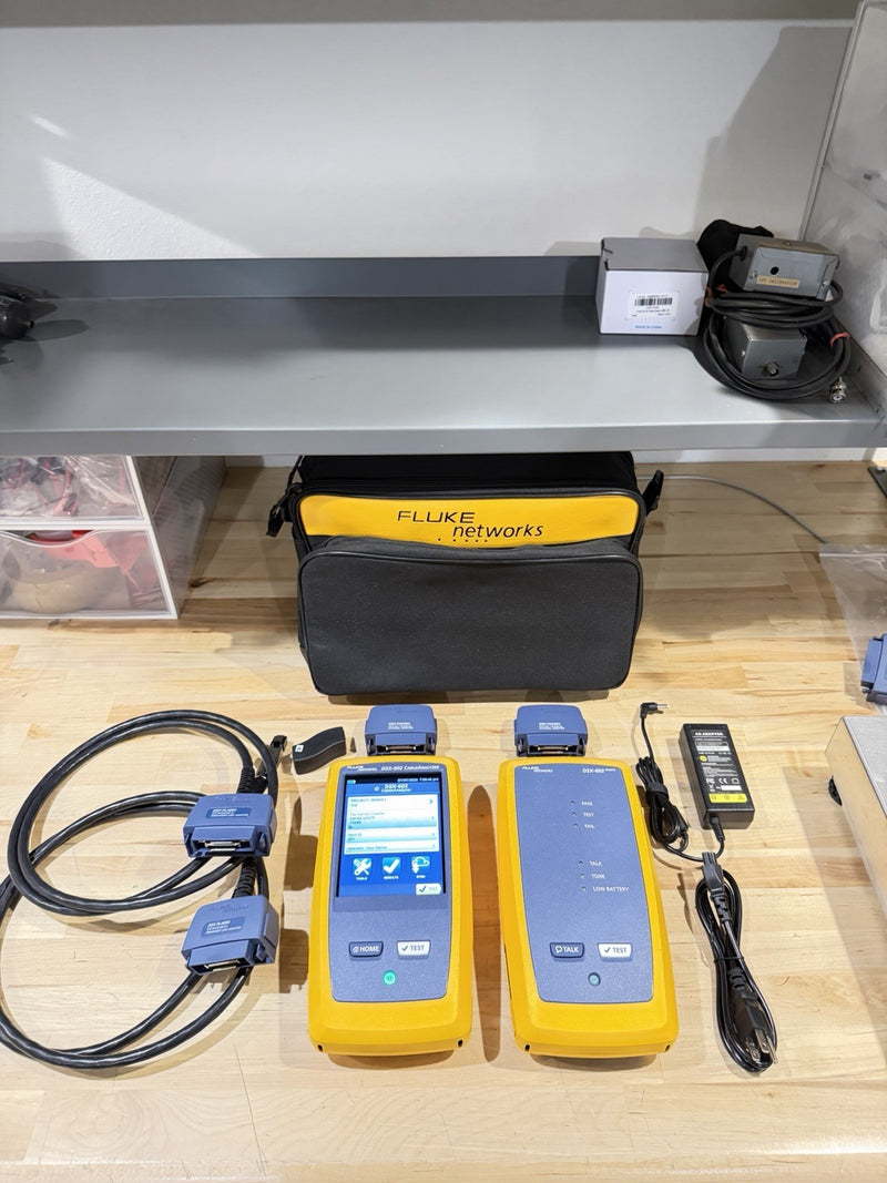 FLUKE NETWORKS DSX-602 PRO 500MHZ CABLE ANALYZER V2 WITH WIFI TESTED