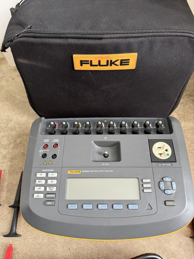 FLUKE ESA620 ELECTRICAL SAFETY ANALYZER/W LEAD KIT