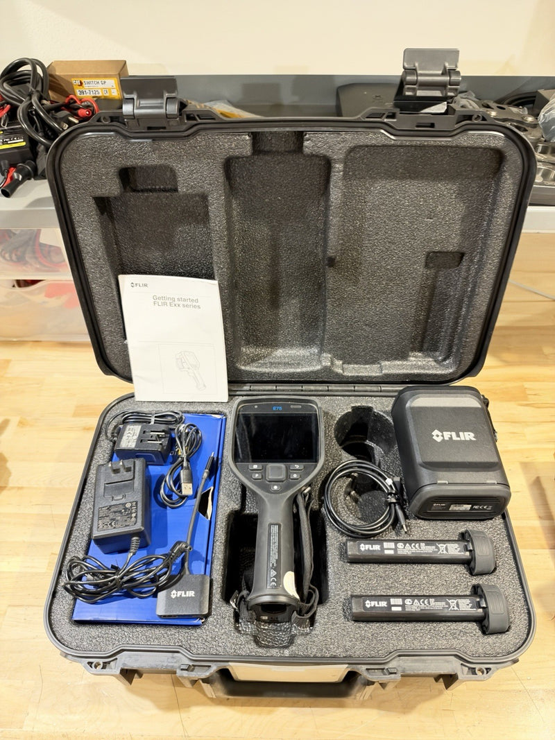 FLIR E75-24 INFRARED CAMERA 24 FOV KIT W/ ACCESSORIES - TESTED
