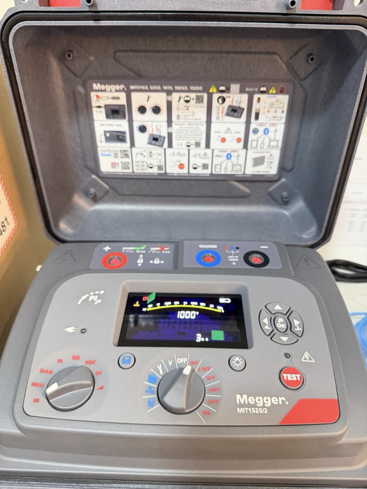 MEGGER MIT1525-2 15KV ADVANCED INSULATION TESTER(CALIBRATED 2026/2027)NEW SEALED