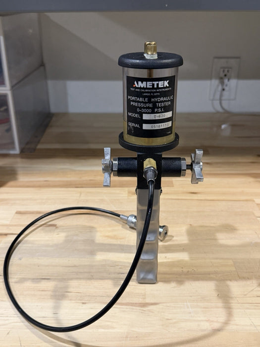 AMETEK T-620 HYDRAULIC PRESSURE TESTER W / HOSE (SHIPS FAST)