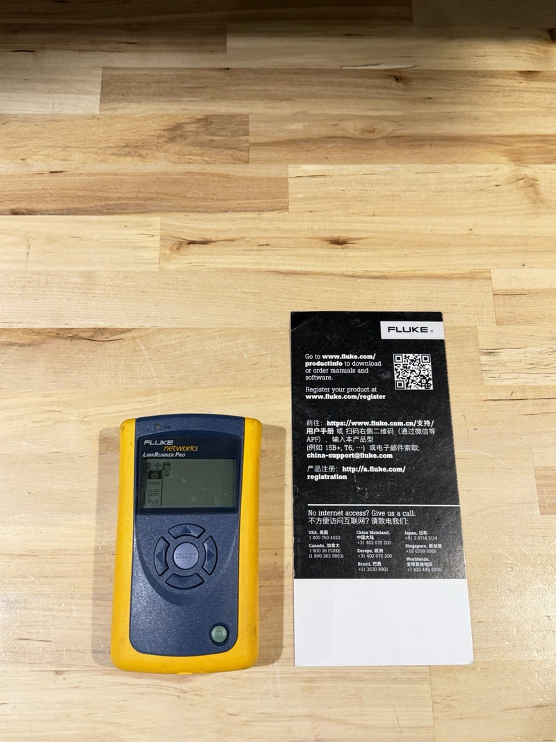 FLUKE NETWORKS LINKRUNNER PRO TESTER TESTED