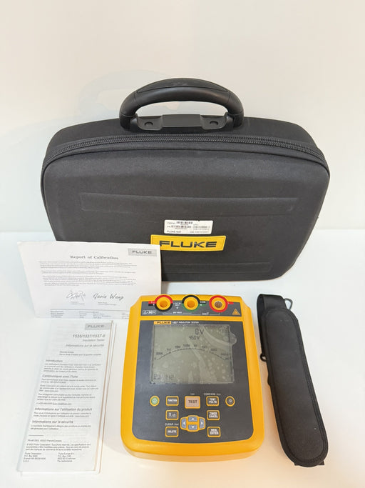 FLUKE 1537 INSULATION RESISTANCE TESTER & MEGOHMMETER (CALIBRATED 2024) NEW