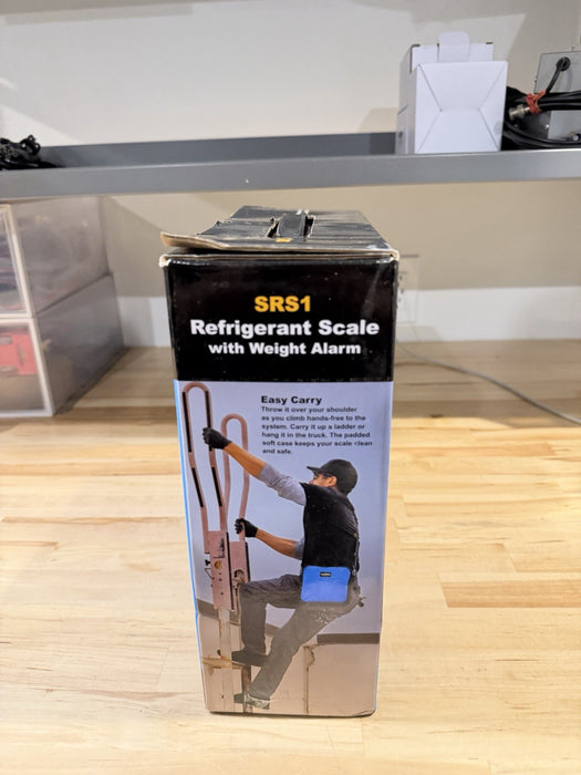 FIELDPIECE SRS1 REFRIGERANT SCALE W/ WEIGHT ALARM & CASE 110LB CAPACITY (NEW)