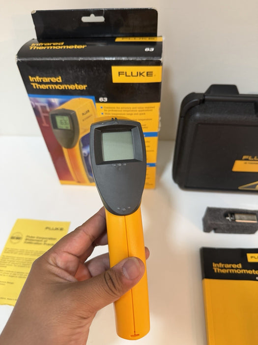 FLUKE 63 INFRARED THERMOMETER (NEW FACTORY SEALED) SHIPS FAST