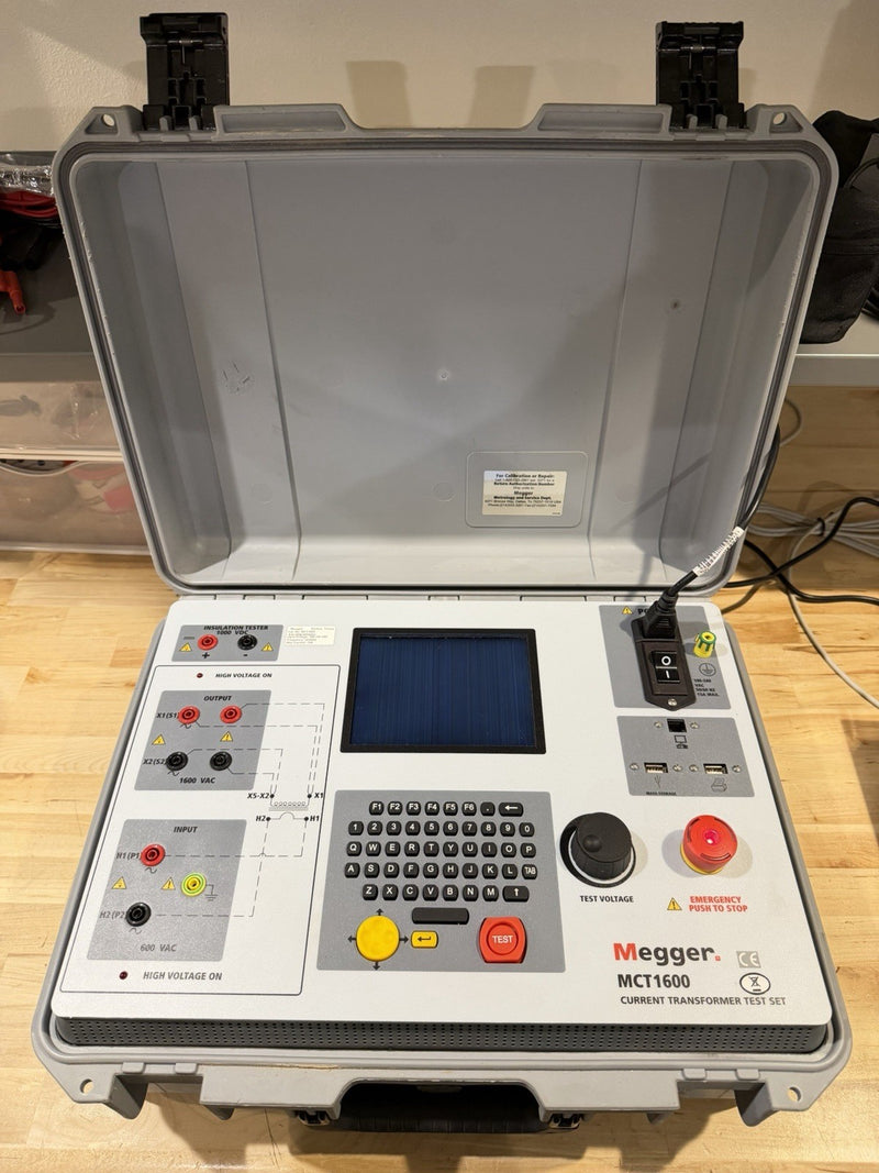 MEGGER MCT1600 CURRENT TRANSFORMER TEST SET FOR PARTS